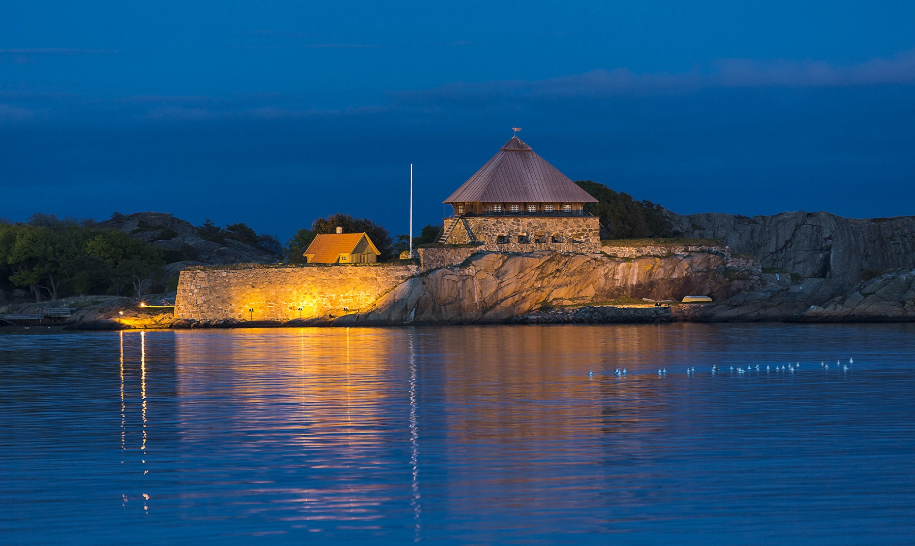 Citadelløya ved Stavern. Foto: Jørn Tore Røed / visitvestfold.com