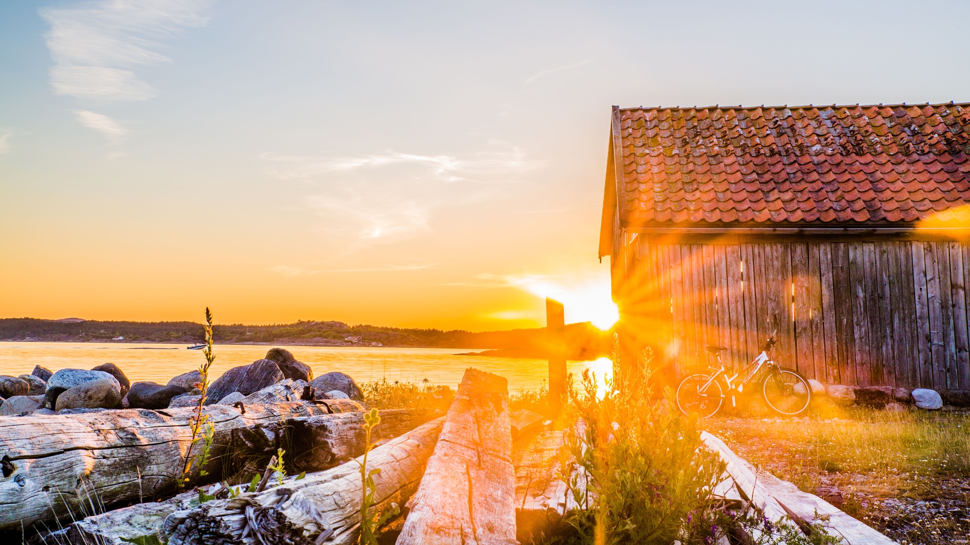Solnedg&aring;ng p&aring; Jomfruland. Foto: Haakon Sundb&oslash;.