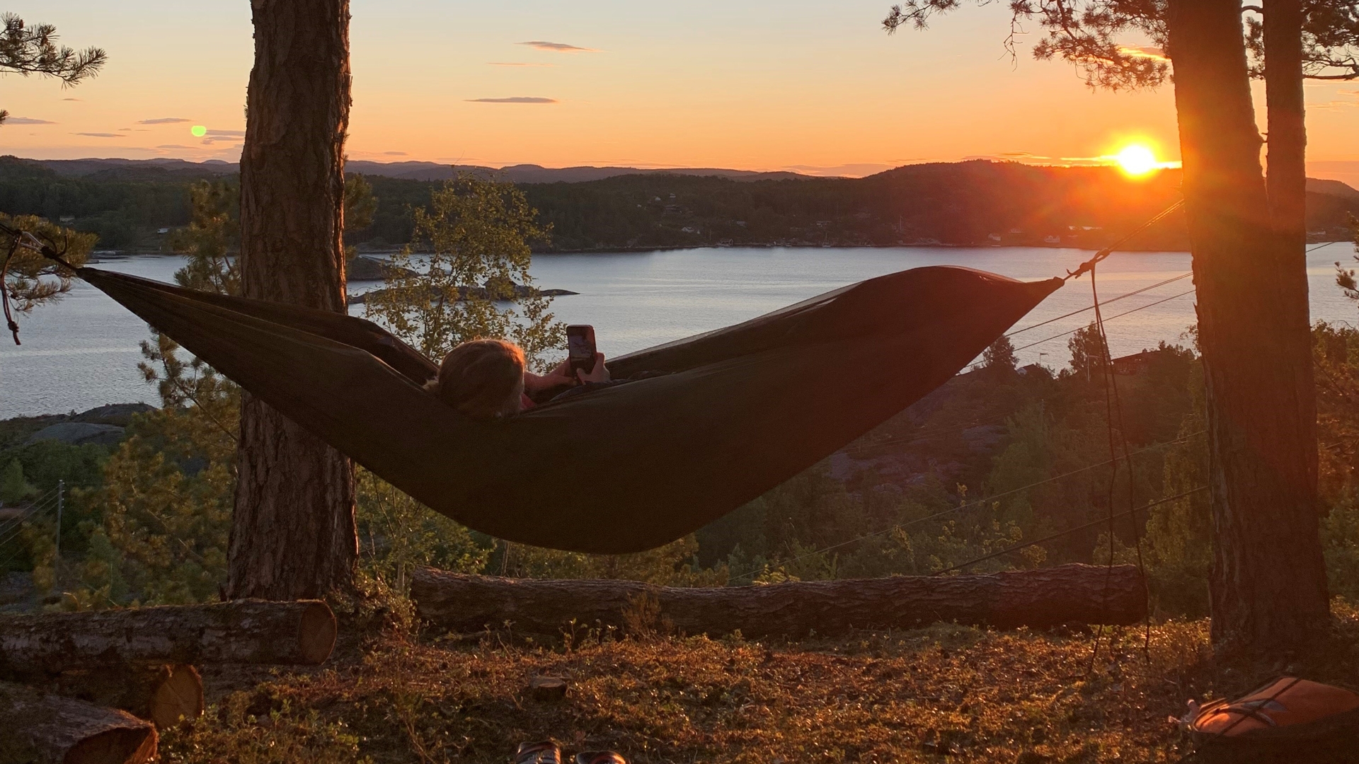 H&auml;ngkoyecamp p&aring; Sk&aring;t&oslash;y. Foto: Sk&aring;t&oslash;y i farta.