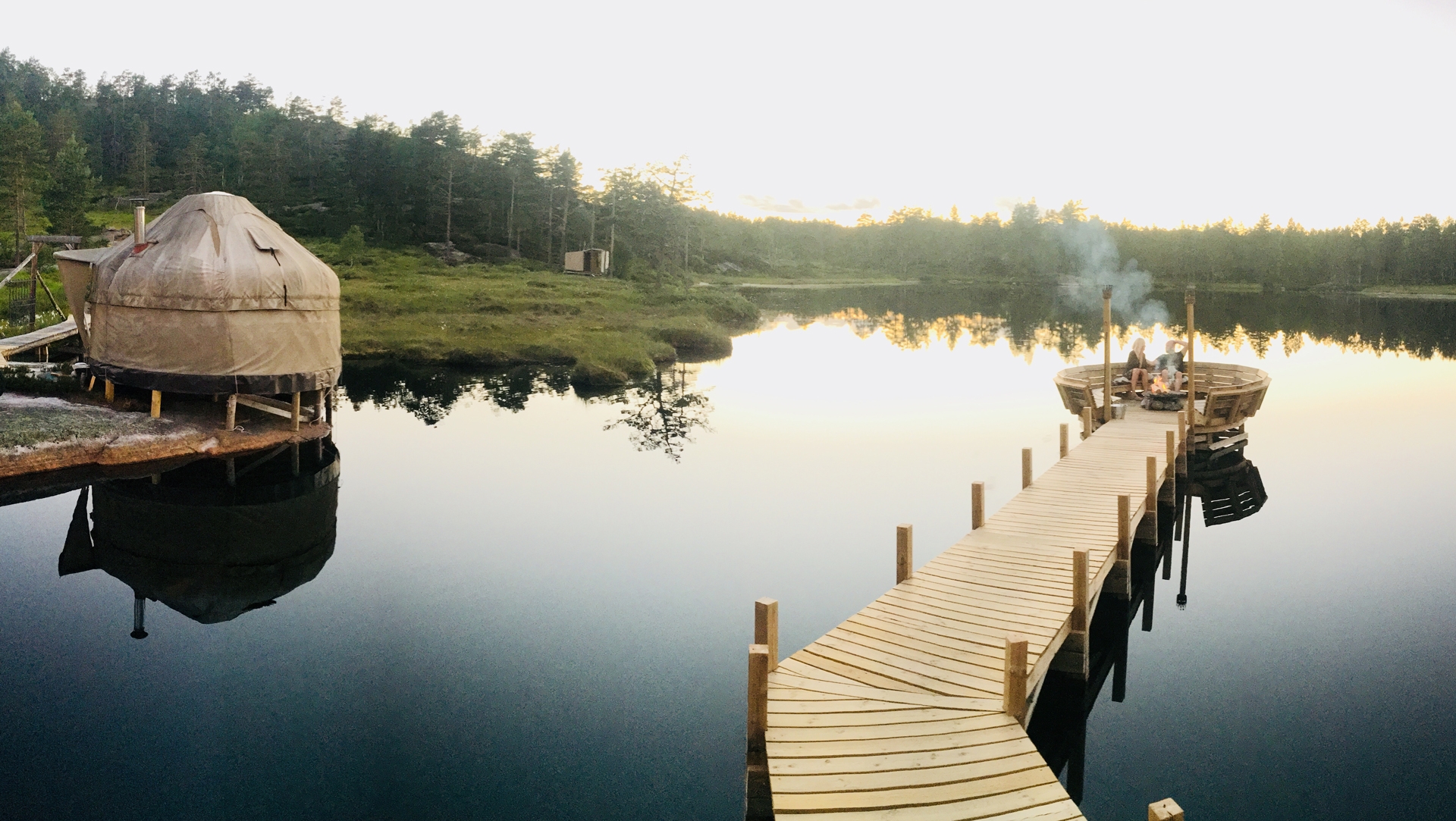 Glamping p&aring; Norr&oslash;na Canvas Hotel. Foto: Espen Bierud.