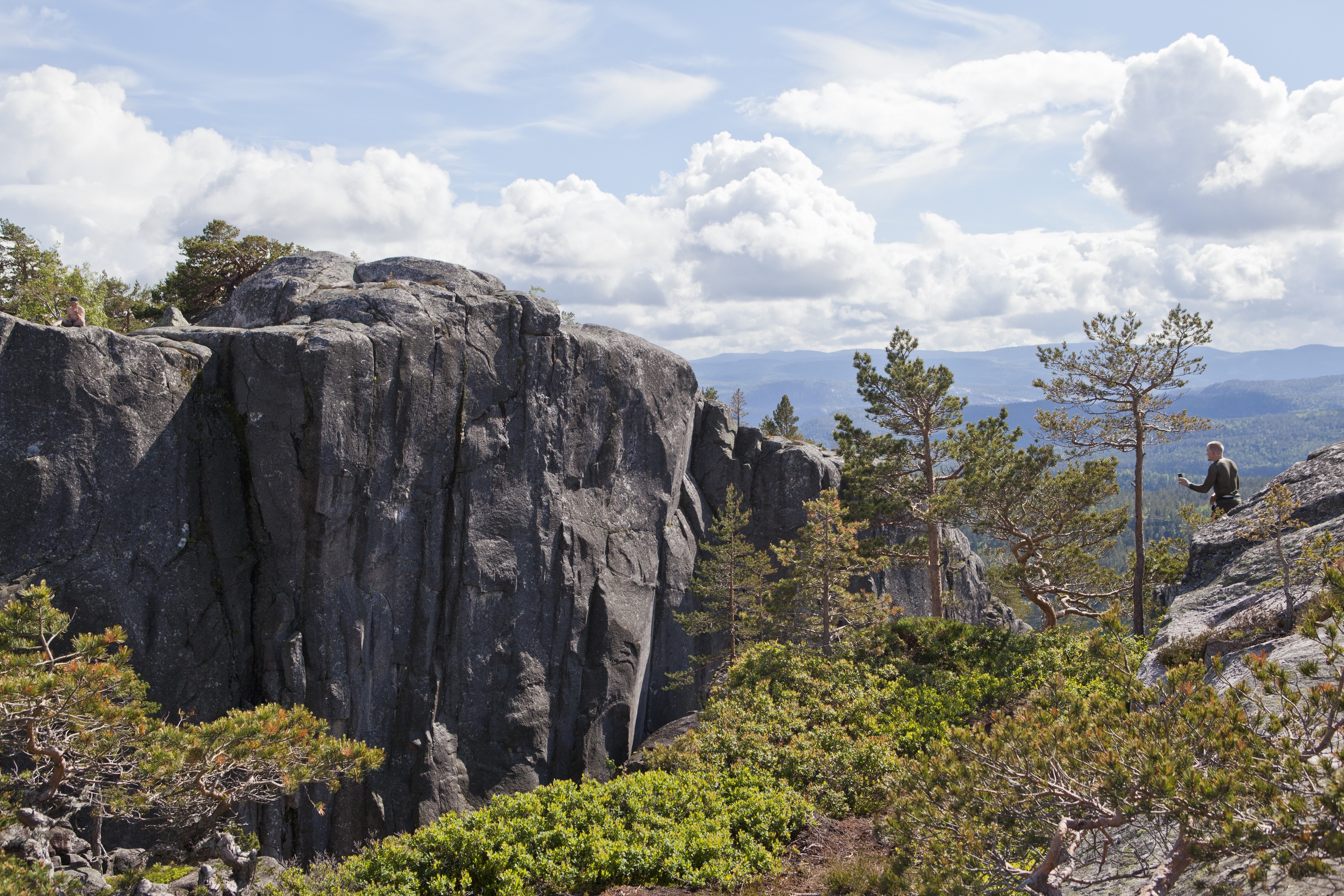 Storslagen utsikt vid Gygra-klippan.