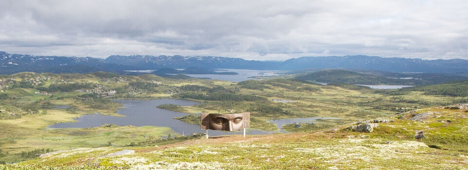 Skulpturen Vidsyn av Hilde M&aelig;hlum.