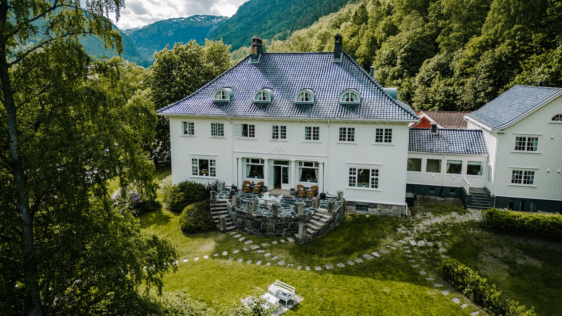 Det historiska och vackra Rjukan Admini Hotel.